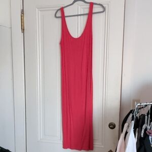 Enza Costa Nwt Sample Fits M/L Red Sleeveless Dress